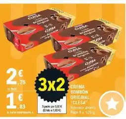 E.Leclerc CLESA Crema bombón original oferta