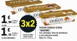 E.Leclerc DANONE Yogur griego oikos oferta
