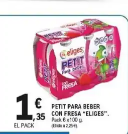 E.Leclerc ELIGES Petit para beber con fresa oferta