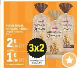 E.Leclerc BIMBO Pan de molde artesano oferta