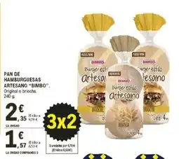 E.Leclerc BIMBO Pan de hamburguesas artesano oferta