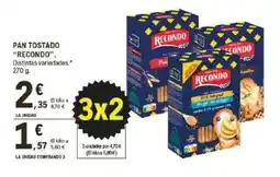 E.Leclerc RECONDO Pan tostado oferta