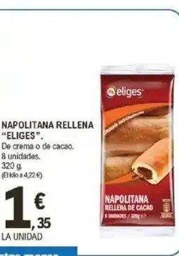 E.Leclerc ELIGES Napolitana rellena oferta