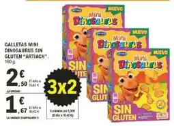 E.Leclerc ARTIACH Galletas mini dinosaurus sin gluten oferta