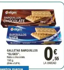 E.Leclerc ELIGES Galletas barquillos oferta
