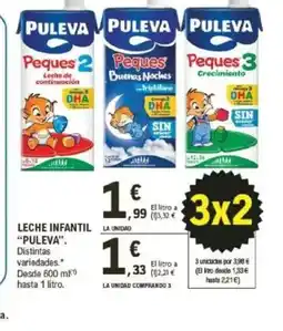 E.Leclerc PULEVA Leche infantil oferta