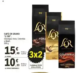 E.Leclerc L'OR Café en grano oferta