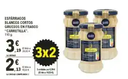 E.Leclerc CARRETILLA Espárragos blancos cortos gruesos en frasco oferta