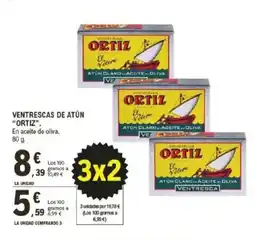 E.Leclerc ORTIZ Ventrescas de atún oferta