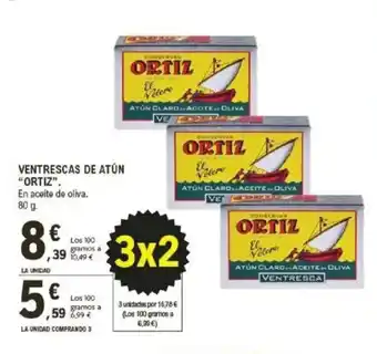 E.Leclerc ORTIZ Ventrescas de atún oferta