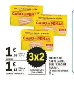 E.Leclerc CABO DE PEÑAS Filetes de caballa del sur oferta