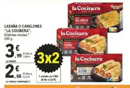 E.Leclerc LA COCINERA Lasaña o canelones oferta