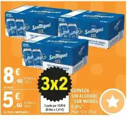 E.Leclerc SAN MIGUEL Cerveza sin alcohol oferta