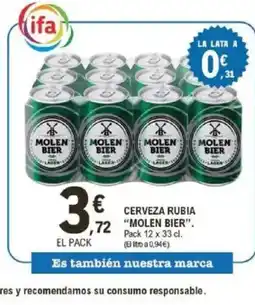E.Leclerc MOLEN BIER Cerveza rubia oferta