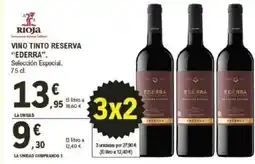 E.Leclerc EDERRA Vino tinto reserva oferta