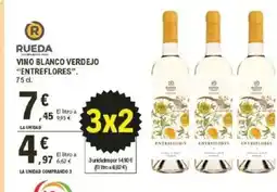 E.Leclerc ENTREFLORES Vino blanco verdejo oferta
