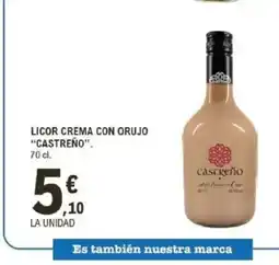 E.Leclerc CASTREÑO Licor crema con orujo oferta