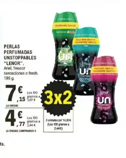 E.Leclerc LENOR Perlas perfumadas unstoppables oferta