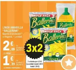 E.Leclerc BALLERINA Línea amarilla oferta