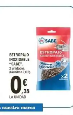 E.Leclerc SABE Estropajo inoxidable oferta