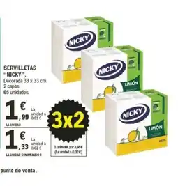 E.Leclerc NICKY Servilletas oferta