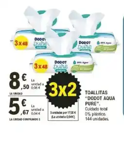 E.Leclerc DODOT AQUA PURE Toallitas oferta