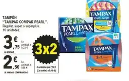 E.Leclerc TAMPAX COMPAK PEARL Tampón oferta