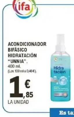 E.Leclerc UNNIA Acondicionador bifásico hidratación oferta
