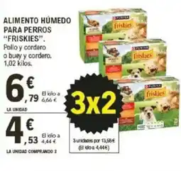 E.Leclerc FRISKIES Alimento humedo para perros oferta