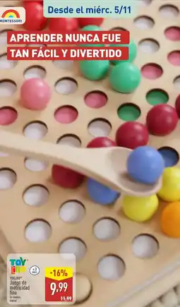 ALDI TOYLINO Juego de motricidad fina oferta