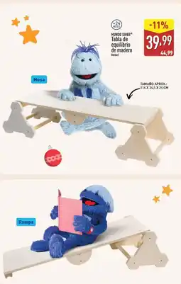 ALDI MUNDO DIVER Tabla de equilibrio de madera oferta