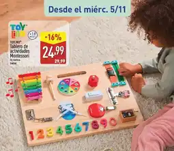 ALDI TOYLINO Tablero de actividades Montessori oferta