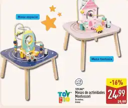 ALDI TOYLINO Mesas de actividades Montessori oferta