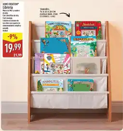 ALDI HOME CREATION Librería Marco de MDF y madera de pino. oferta