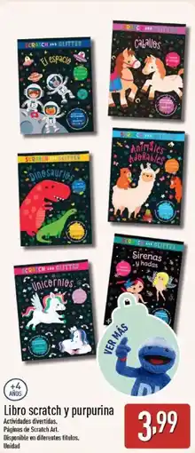 ALDI Libro scratch y purpurina oferta