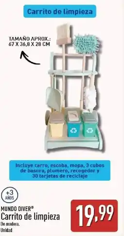 ALDI MUNDO DIVER Carrito de limpieza oferta
