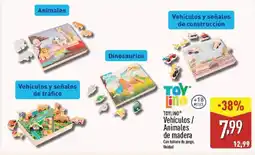 ALDI TOYLINO Vehículos / Animales de madera Con tablero de juego oferta