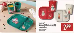 ALDI CROFTON Vasos/Plato infantil navideños oferta