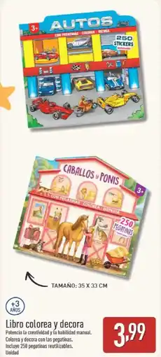 ALDI Libro colorea y decora oferta