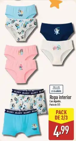 ALDI Ropa interior oferta