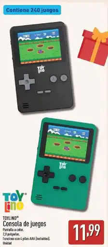 ALDI TOYLINO Consola de juegos oferta