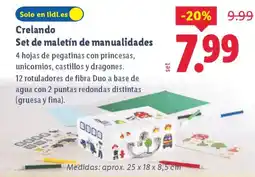 Lidl CRELANDO Set de maletín de manualidades oferta