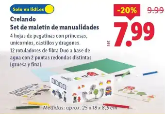 CRELANDO Set de maletín de manualidades