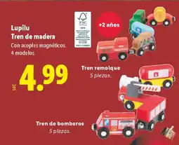 Lidl LUPILU Tren de madera oferta