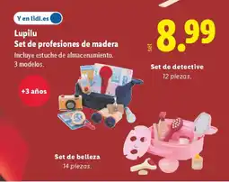 Lidl LUPILU Set de profesiones de madera oferta