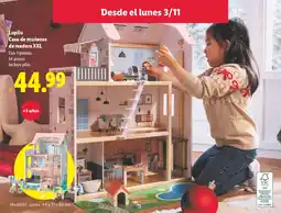 Lidl LUPILU Casa de muñecas de madera XXL oferta
