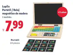 Lidl LUPILU Portátil / Reloj magnético de madera oferta