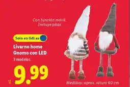 Lidl Livarno home Gnomo con LED oferta