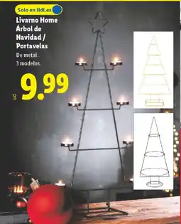 Lidl Livarno Home Árbol de Navidad / Portavelas oferta
