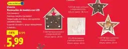 Lidl Livarno Decoración de madera con LED oferta